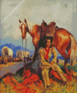 Cowgirl Art Diamond Painting