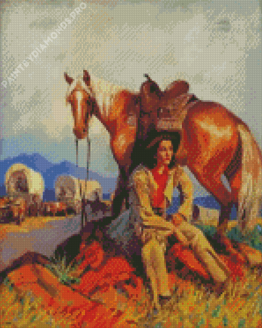 Cowgirl Art Diamond Painting