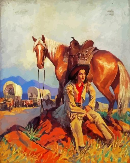 Cowgirl Art Diamond Painting