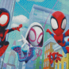 Cute Spidey And Friends Diamond Painting