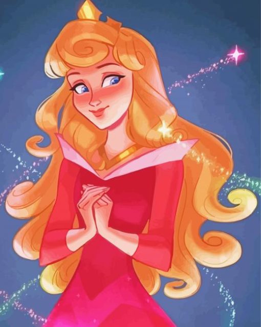 Cute Princess Aurora Diamond Painting