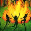 Dancing Witches Silhouette Diamond Painting