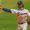 Dansby Swanson Illustration Diamond Painting