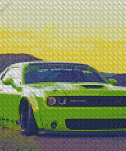 Dodge Challenger Car Diamond Painting