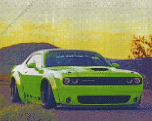 Dodge Challenger Car Diamond Painting