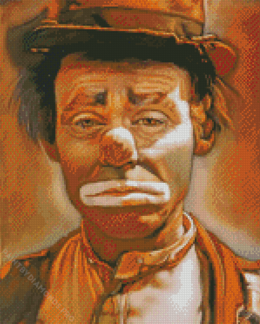 Emmett Kelly Hobo Diamond Painting