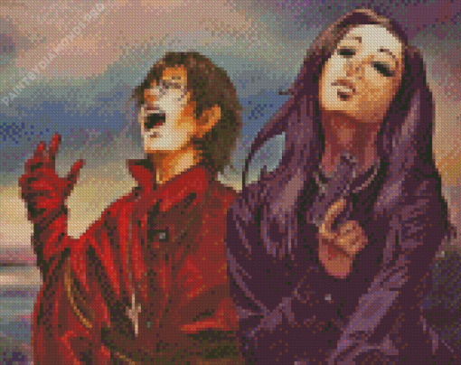 Ergo Proxy Characters Diamond Painting