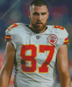 Footballer Travis Kelce Diamond Painting