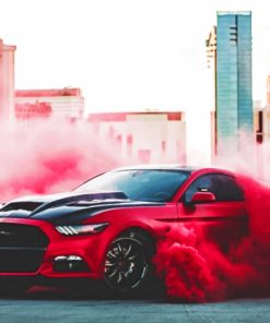 Ford Mustang Smoke Diamond Painting