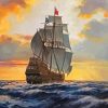 Galleon Spanish Warship Diamond Painting