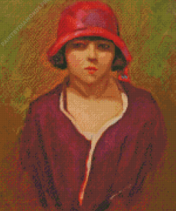 Girl With A Red Hat Diamond Painting