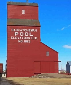 Grain Elevators Diamond Painting