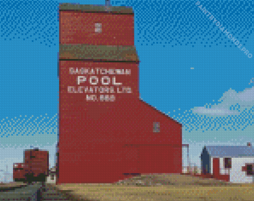 Grain Elevators Diamond Painting