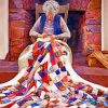 Grandma Quilting Diamond Painting