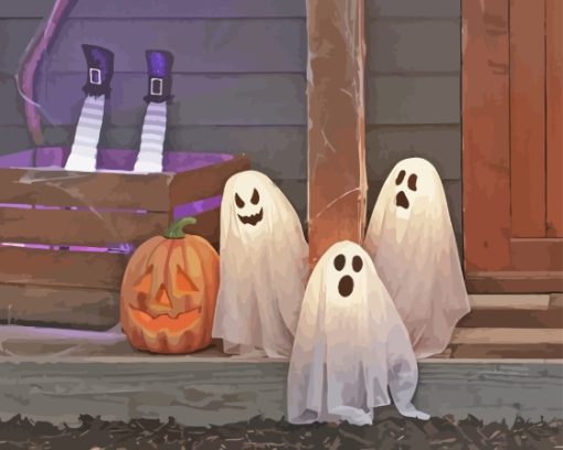 Halloween Ghosts Diamond Painting