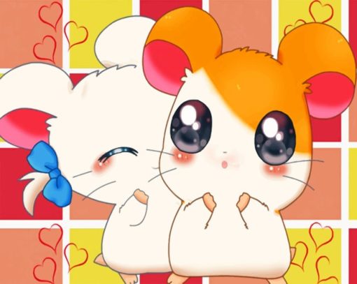 Hamtaro And Bijou Diamond Painting