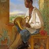 Horn Player Diamond Painting