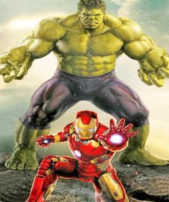 Hulk And Iron Man Diamond Painting