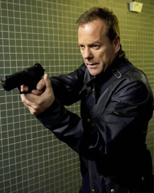 Jack Bauer Character Diamond Painting