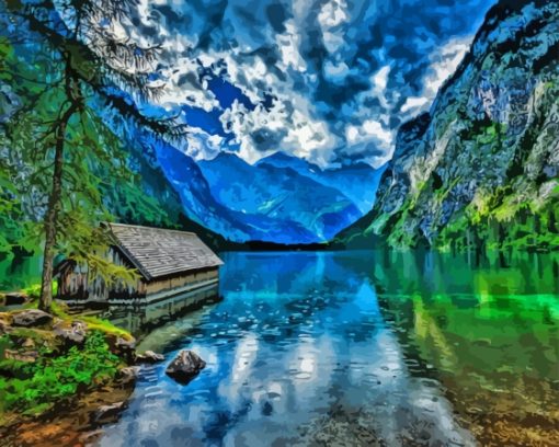 Koenigssee Landscape Diamond Painting