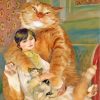 Lady And The Cats Renoir Diamond Painting