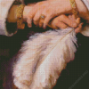 Lady With An Ostrich Feather Diamond Painting