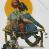 Couple Norman Rockwell Diamond Painting