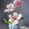 Magnolia Flowers In A Vase Diamond Painting