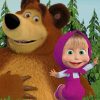 Masha And The Bear Diamond Painting