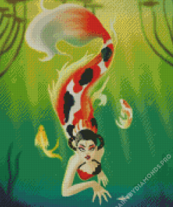 Mermaid Coy Fish Diamond Painting