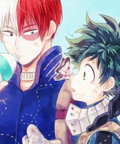 Midoriya Todoroki And Deku Diamond Painting