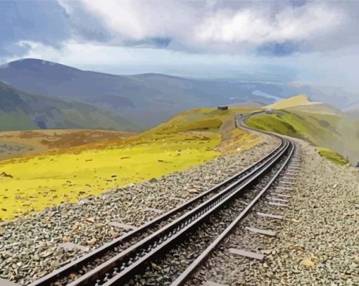 Mount Snowdon Wales Diamond Painting