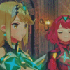 Mythra And Pyra Characters Diamond Painting