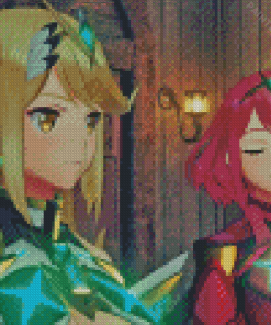 Mythra And Pyra Characters Diamond Painting