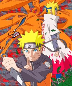 Naruto And Minato Diamond Painting