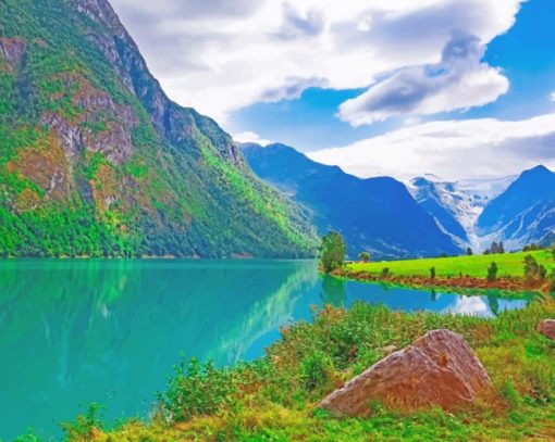 Norwegian Fjords Diamond Painting