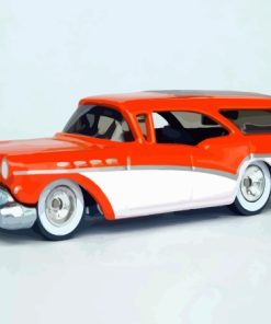 Orange 1957 Buick Diamond Painting