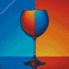 Orange And Blue Cup Diamond Painting