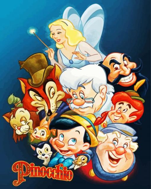 Pinocchio Characters Diamond Painting