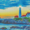 Portland Head Lighthouse Diamond Painting