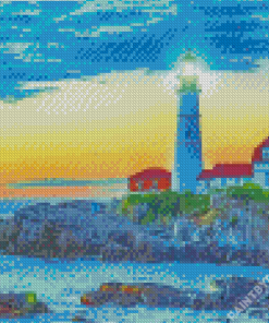 Portland Head Lighthouse Diamond Painting