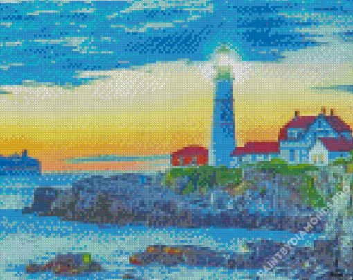 Portland Head Lighthouse Diamond Painting