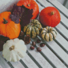 Pumpkins With Autumn Decorations Diamond Painting