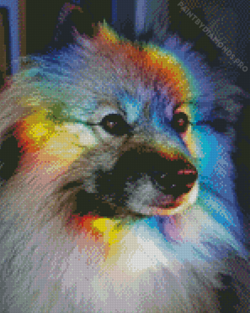 Rainbow Dog Diamond Painting