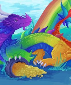 Rainbow Dragon Diamond Painting