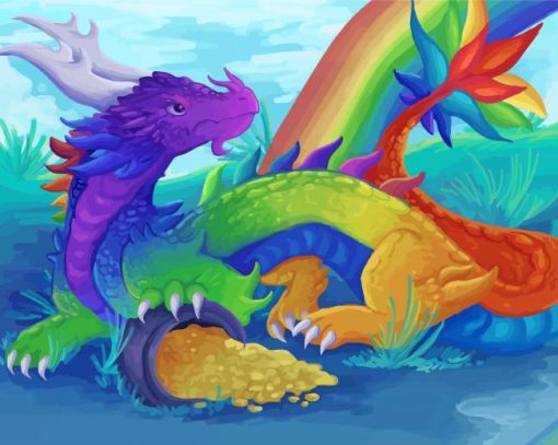 Rainbow Dragon Diamond Painting