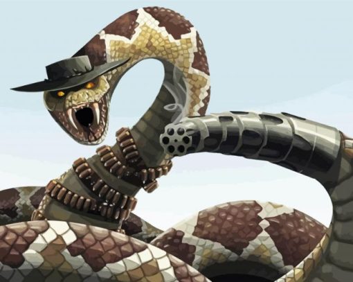 Rattlesnake Art Diamond Painting