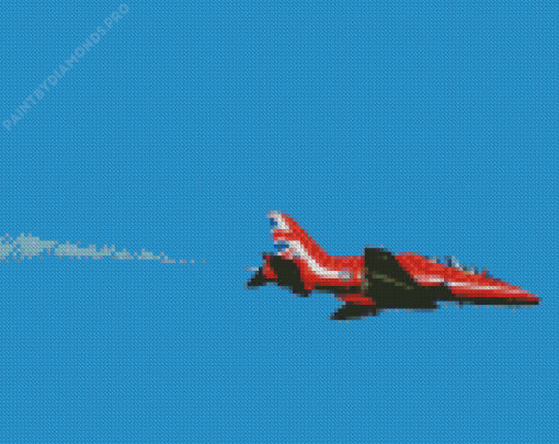 Red Arrows Jet Diamond Painting