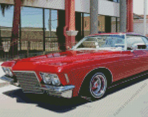 Red Lowrider Cars Diamond Painting