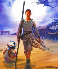 Rey Star Wars Movie Diamond Painting